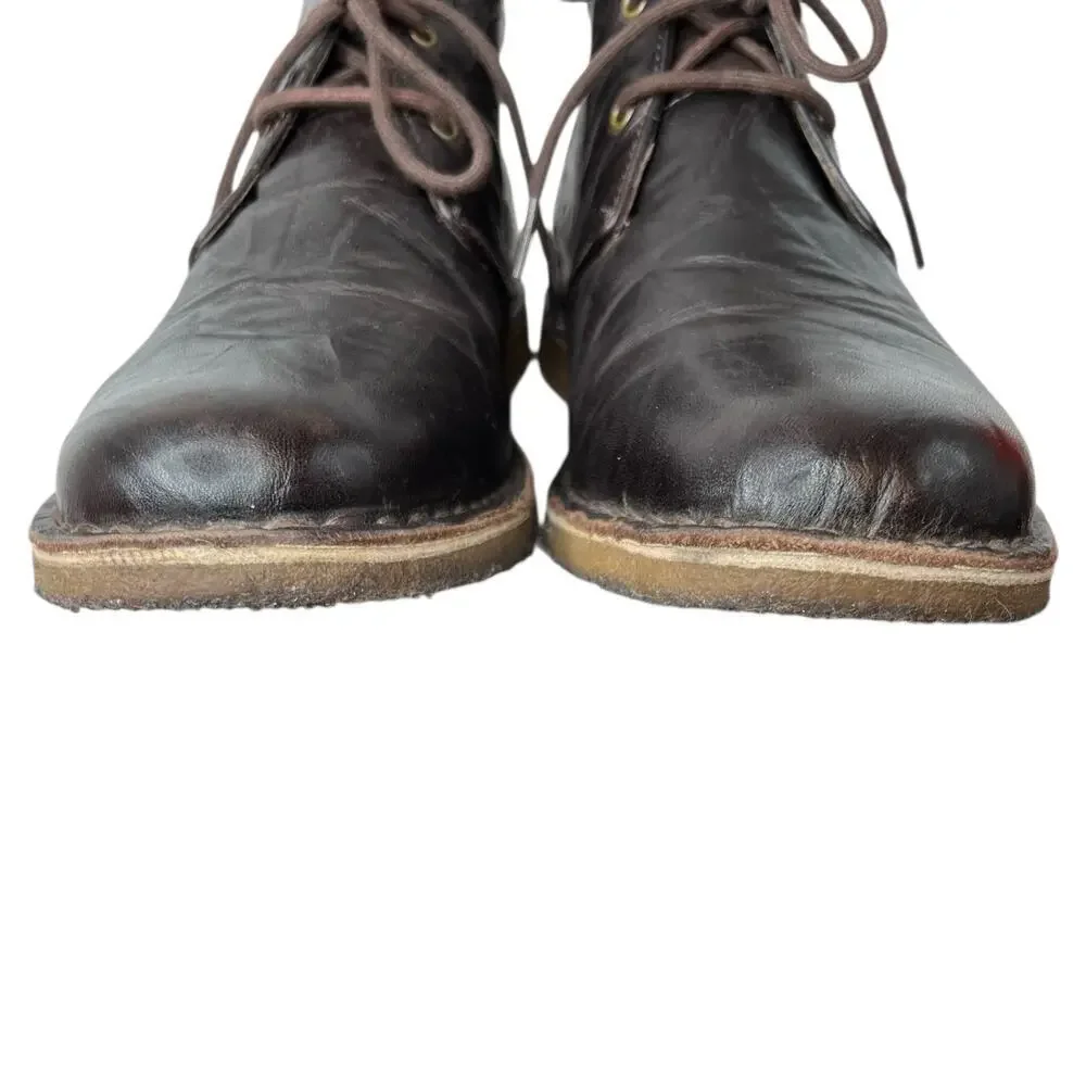 UGG Leighton Crepe Leather Lace Up Chukkas Boots Men's Size 10